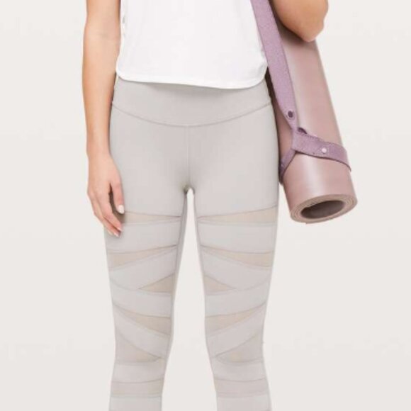 Lululemon Wunder Under Pant (High-Rise) *Tech Mesh 28" Dark Chrome - Picture 1 of 5